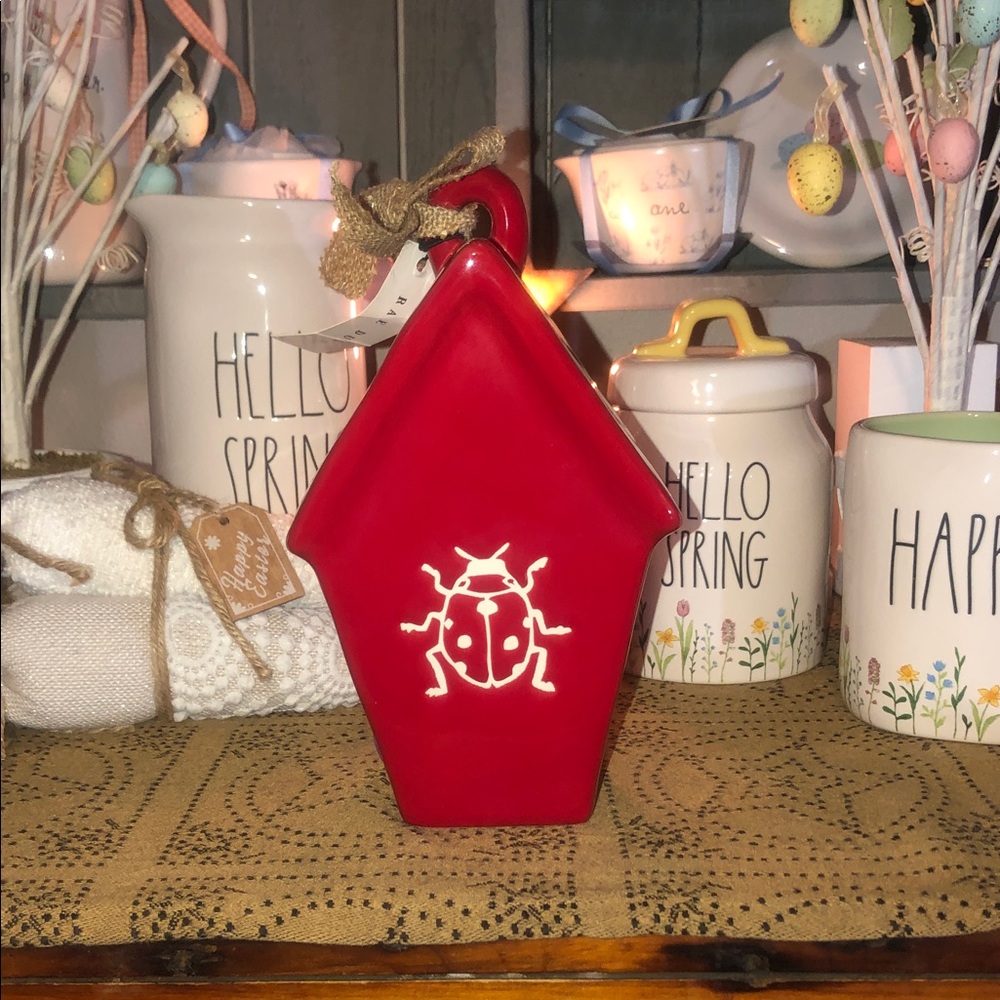Rae Dunn LADY BIRD Double Sided Birdhouse (Ladybug) - Picture 3 of 11